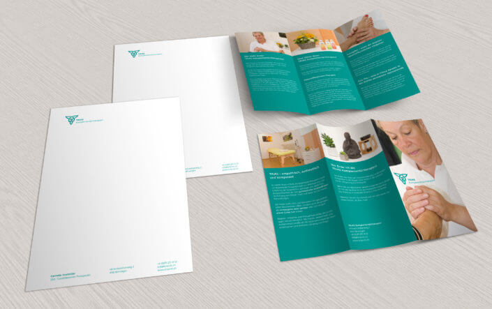 Trias-KT Briefpapier und Wickel-Flyer