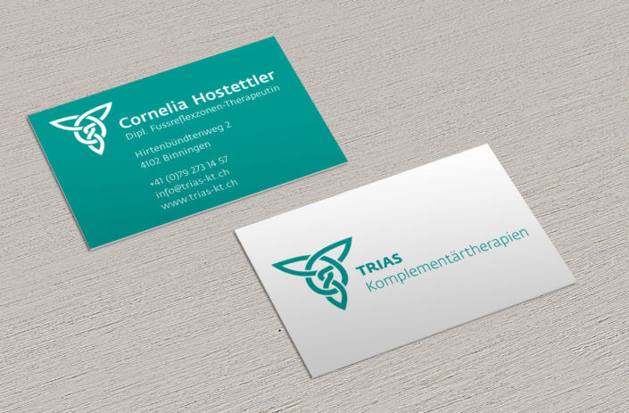 Trias-KT Logo und Visitenkarte